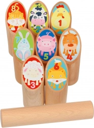 Vikinška igra kubb životinjice