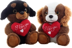 Plišani psić sa srčekom 21 cm