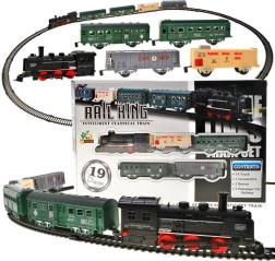 Električni vlakić s lokomotivom i vagonima