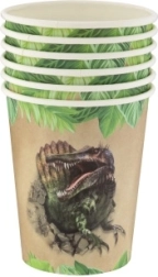 Papirnate čaše dinosaurovske zabave 250 ml, 6 kom
