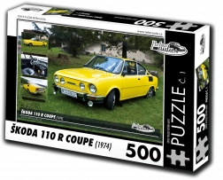 Retroauta puzzle Škoda 110 R Coupe 1974. – 500 dijelova