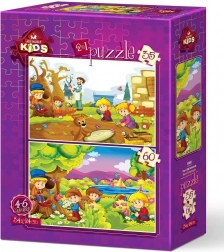 Puzzle Mali botaničari 35 i 60 dijelova