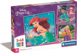 Puzzle DISNEY PRINCESS 3×48 dijelova – CLEMENTONI