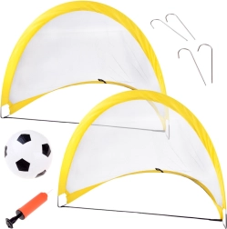 Samorazvijajuće nogometne golove x2 s mrežom i loptom