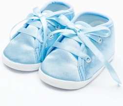 Satenske nehodajuće cipelice New Baby plave