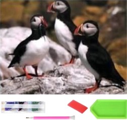 Dijamantno slikanje XXL 120 × 60 cm – tupici, set za mozaik