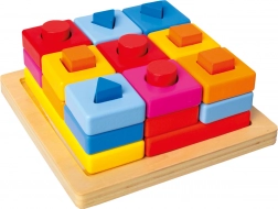 Bino umetni oblike na ploču u boji