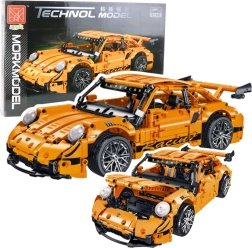 Konstruktorski set sportski auto GT Racing 1:14, 1268 dijelova, narančasta