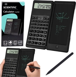 Scientific calculator with LCD writing pad and stylus, 10-digit display