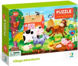 Dodo Puzzle Životinje – Pustolovine na selu, 60 dijelova