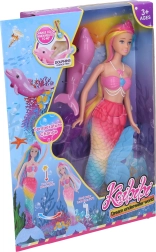 Lutka sirena koja mijenja boju s dupinom, 35 cm
