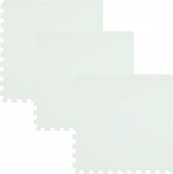 Pjenasta podna podloga HUMBI 180 × 60, velike vodootporne puzzle, sigurna za djecu, bijela (3 kom)