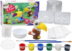 Kreativni umjetnički set 3D Ptice – gips i boje