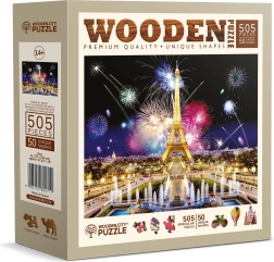 drvene puzzle Noćni Pariz 505 dijelova od WOODEN CITY