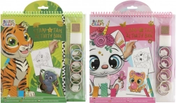 Knjiga bojanki s pečatima i naljepnicama