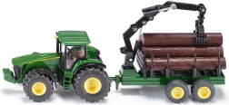 Model traktora John Deere 8430 s šumskom prikolicom Siku 1:50