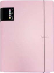 Trokutne laminirane mape s gumicom Pastelini – Ružičasta