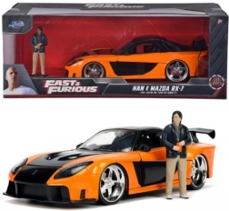 Model automobila iz filma Brzi i žestoki 1997 Mazda RX-7 s figuricom Han Lue