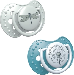 LOVI dinamička silikonska duda BOTANIC 6-18 mj 2 kom dječak