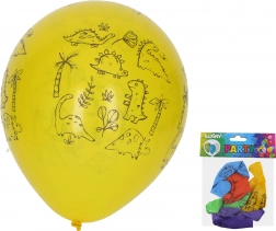 Nafukavajući baloni Dinosauri 30 cm, set 5 kom