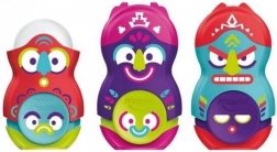 Maped šiljilo s gumicom Loopy Totem, mix boja