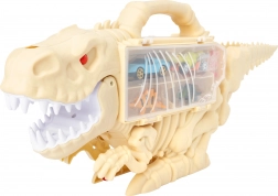 Pucajući dinosaurus s autićima 47 cm – prijenosni kofer i staza