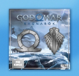 Značke God of War Ragnarok – set od 2 metalnih znački