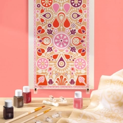 Slikanje na svilu – kreativni set DJECO Atelier