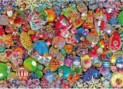 CLEMENTONI Puzzle Impossible: sjajne božićne dekoracije, 1000 komada