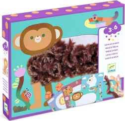 Kreativni set Djeco Wool & Velcro – čupavi prijatelji
