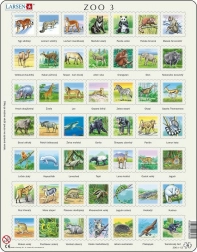 LARSEN puzzle životinje svijeta – 49 dijelova