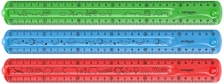 KEYROAD Flexi 30 cm Flexible Ruler, Transparent
