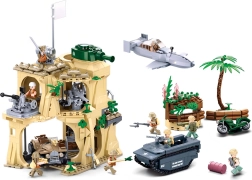 Sluban Army WW2 bitka za Iwodžimu građevni set