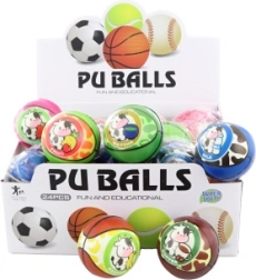 Pjenasta loptica s motivom kravice 7 cm