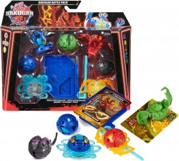 Bakugan Battle Pack Special Attack Nillious i Mantid + Bruiser, Octogan, Trox – borbeni set sa spinnerom