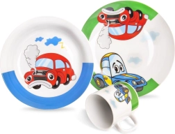 Dječji porculanski set za doručak Orion auto 3 dijela
