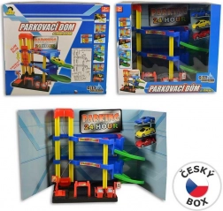 MaDe Garaža s ručnim dizalom i 3 automobila, 29 cm