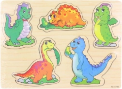 Drvena slagalica – umetaljka dinosauri