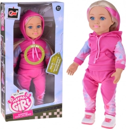 Lutka u trenirci 48 cm s dugom plavom kosom