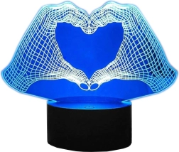 Zd98c ručni 3D LED noćno svjetlo