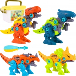Konstrukcijski set dinosauri za zavrtanje