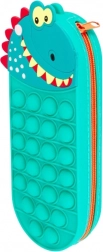 Silikonska pernica dinosaurus s pop-it površinom