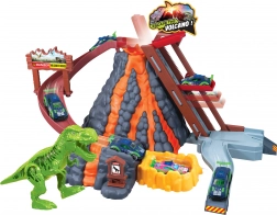 autostaza vulkan s automobilom koji mijenja boju