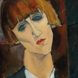 Curiosi kvadratne puzzle Q Art: Gospođa Kisling, 66 dijelova