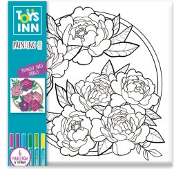 Slika za bojanje s flomasterima cvijeće