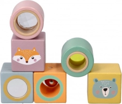 Osjetilne drvene kocke za male istraživače