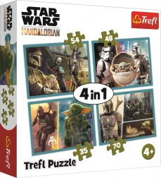 Puzzle 4u1 MANDALORIAN i njegov svijet (35–70 dijelova) TREFL