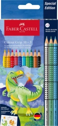 Pastelice Faber-Castell Colour Grip Dinosaur 10+3