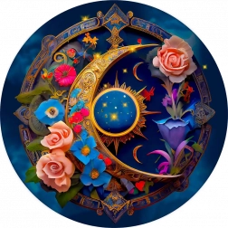 Drvene puzzle Cvjetni Mjesec 505 dijelova