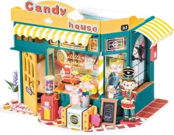 ROBOTIME ROLIFE slastičarnica CANDY HOUSE – 3D minijaturna kućica DIY s LED rasvjetom